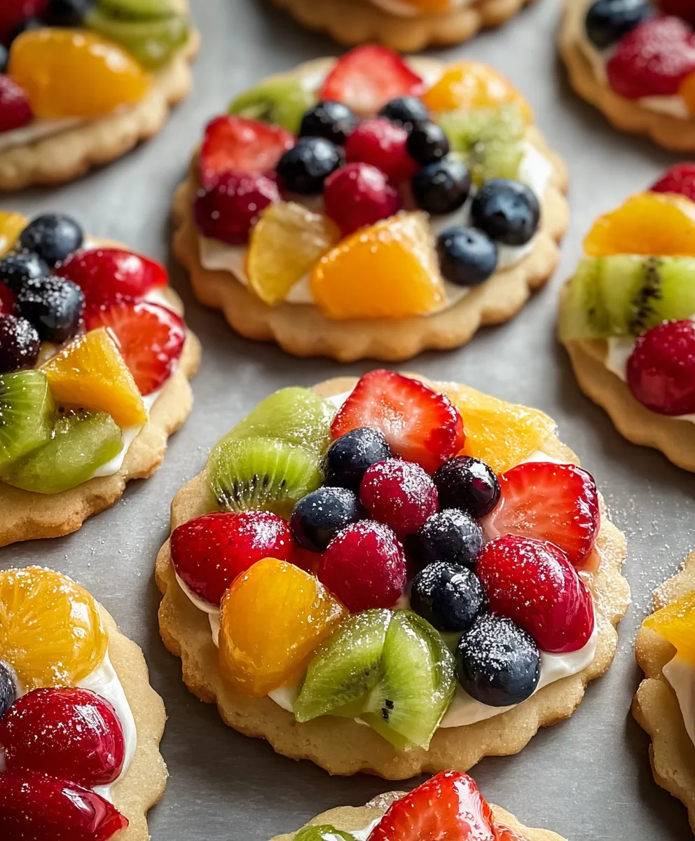 Fruit Pizza Cookies- Easy & Delicious Dessert Recipe
