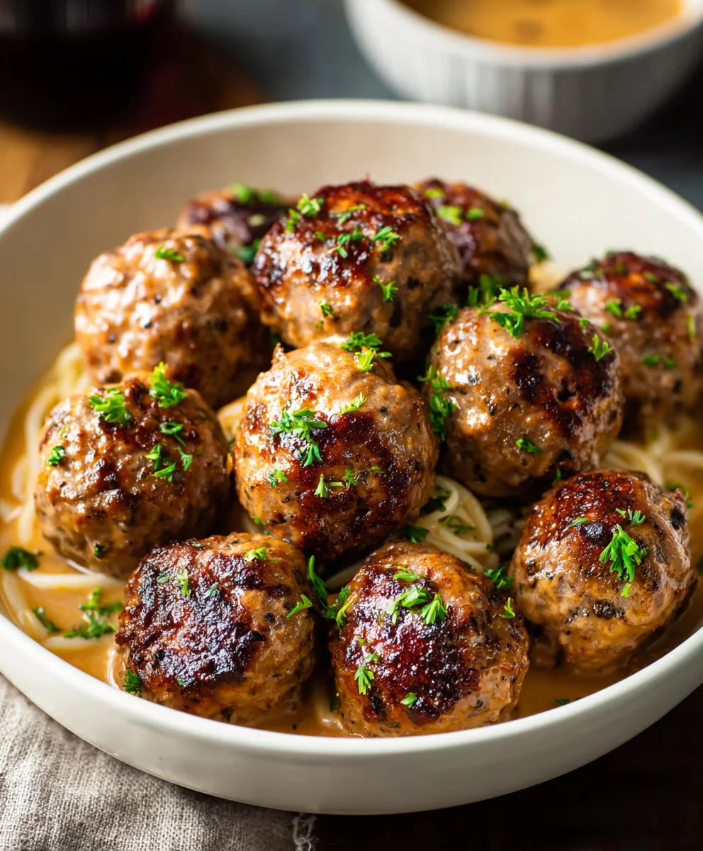 Beef and Apple Meatballs - Sweet Savory Flavor