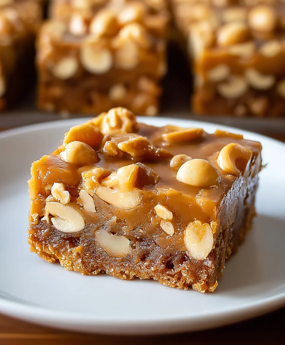 Gooey Butterscotch Nut Bars-Easy Delicious Treat