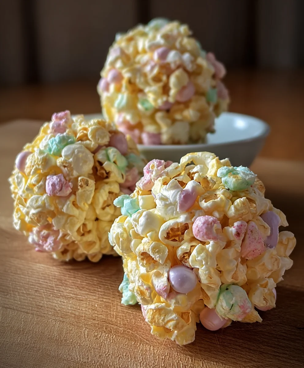 Easy Easter Popcorn Balls - Sweet Treat Recipe