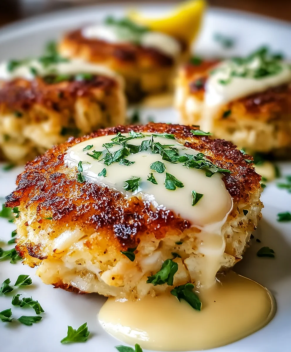 Cheddar Bay Crab Cakes-Lemon Butter Drizzle Recipe