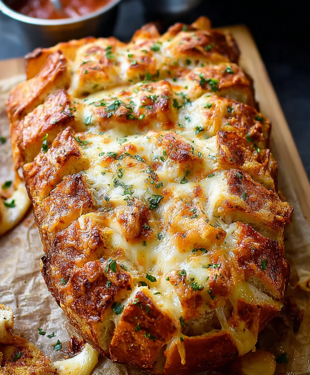 Cheesy Pull Apart Pizza Bread-Easy Dinner Favorite