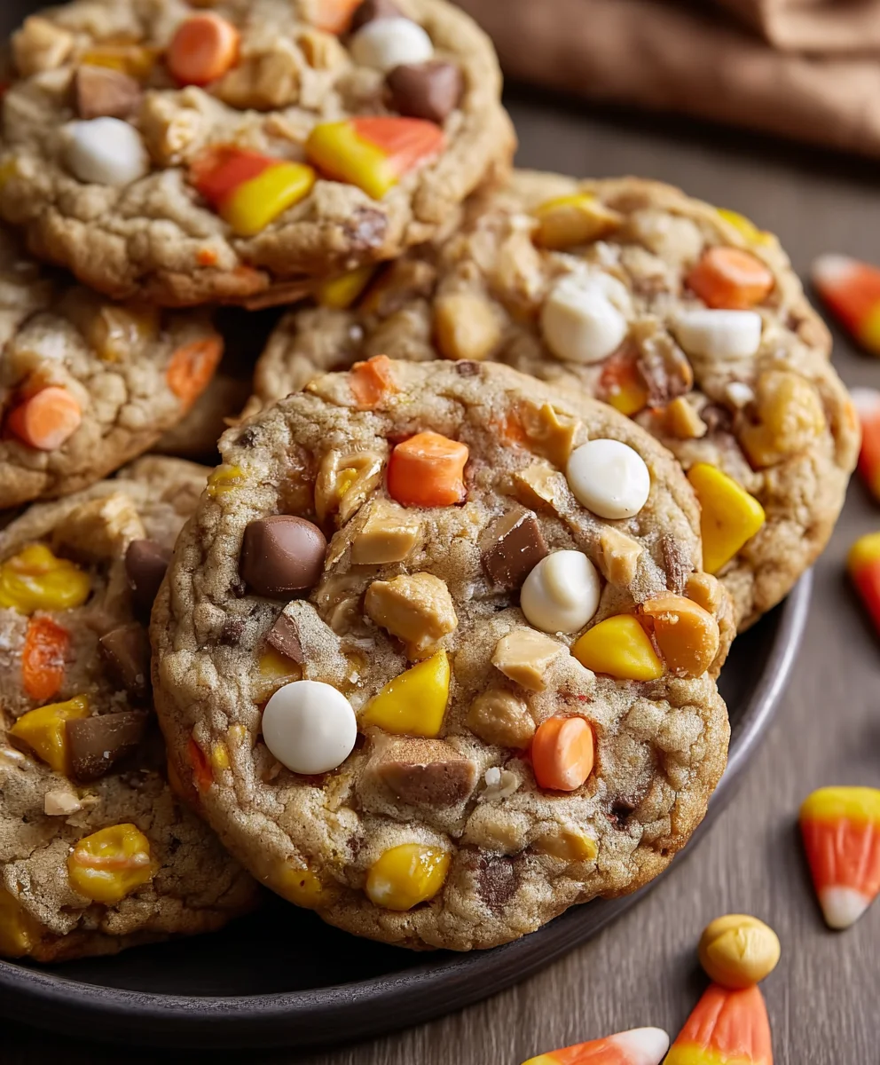 Candy Corn Trail Mix Cookies Festive Fall Treats