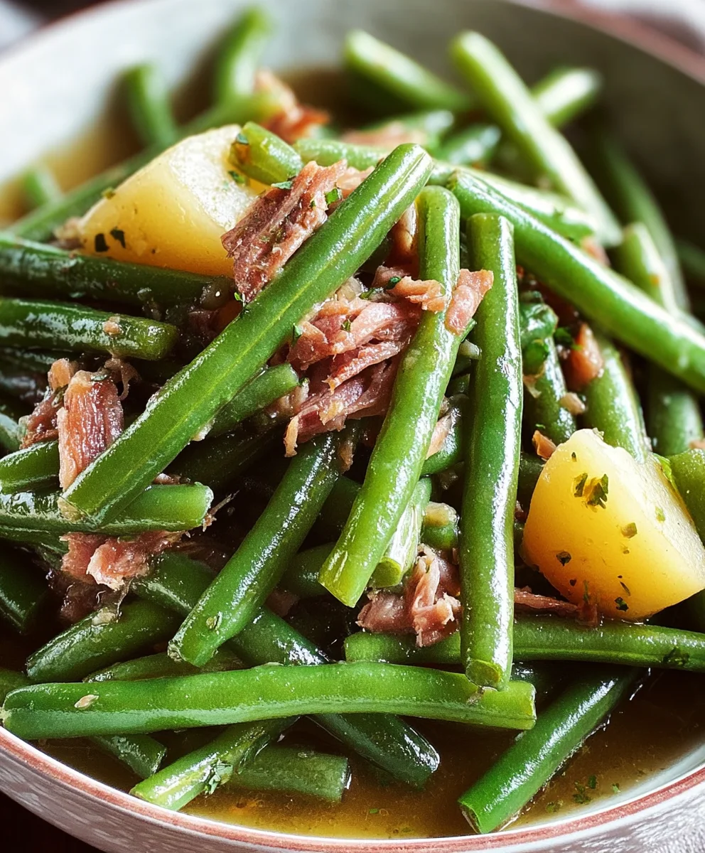 Southern Green Beans Recipe-Tender & Flavorful
