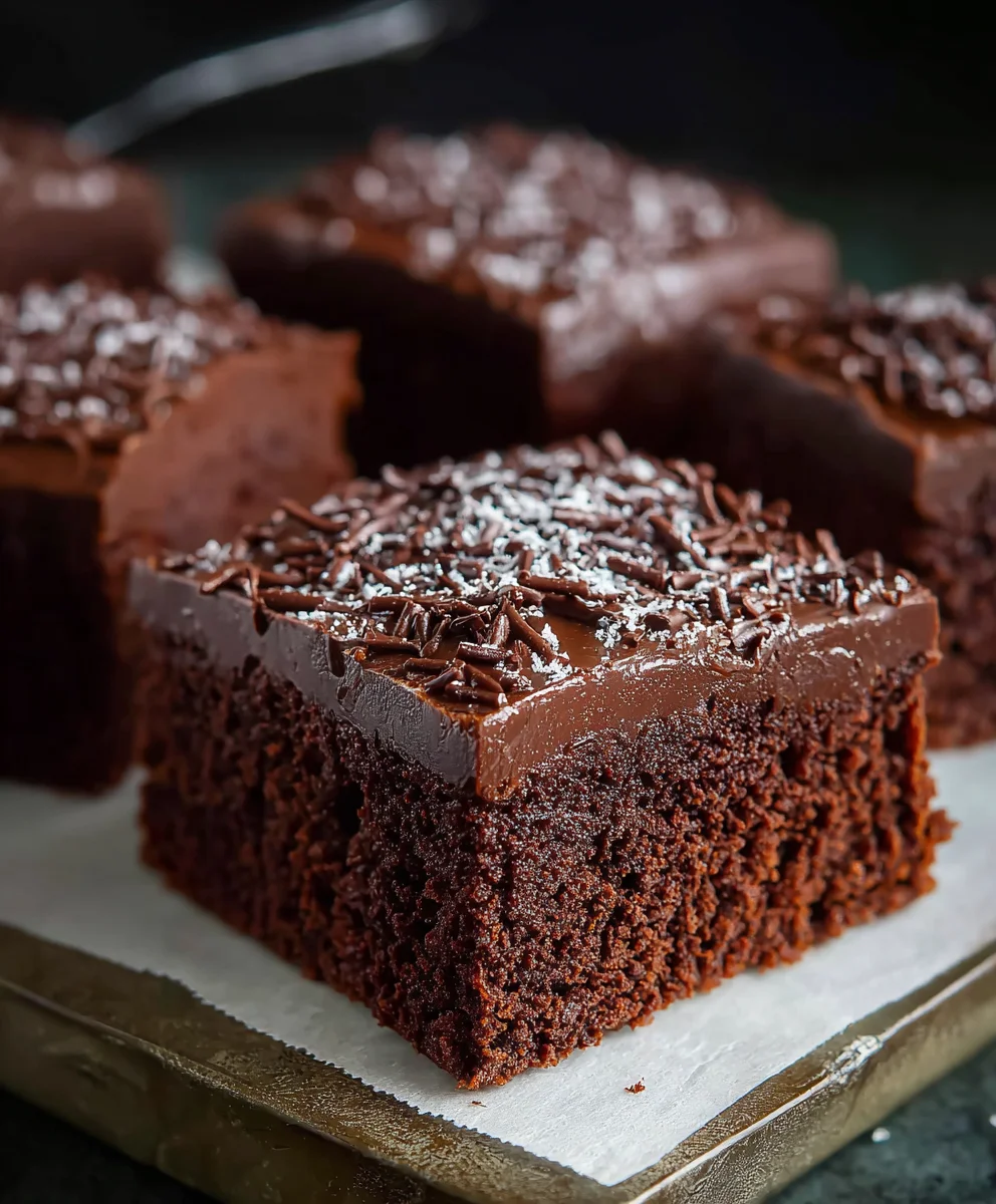 Old School Chocolate Traybake Cake-Classic & Easy