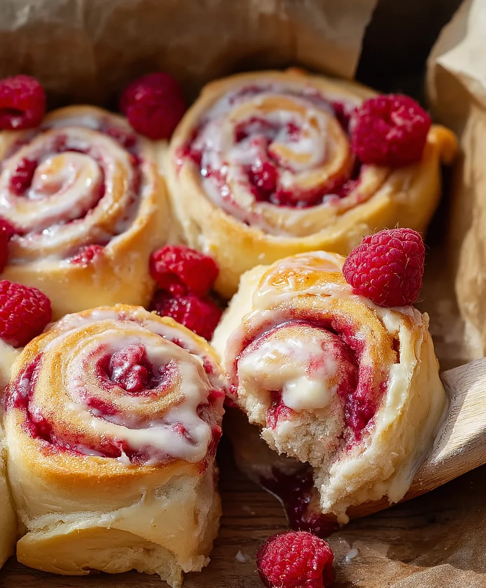 Brioche Raspberry Lemon Rolls - Sweet & Tangy Delight