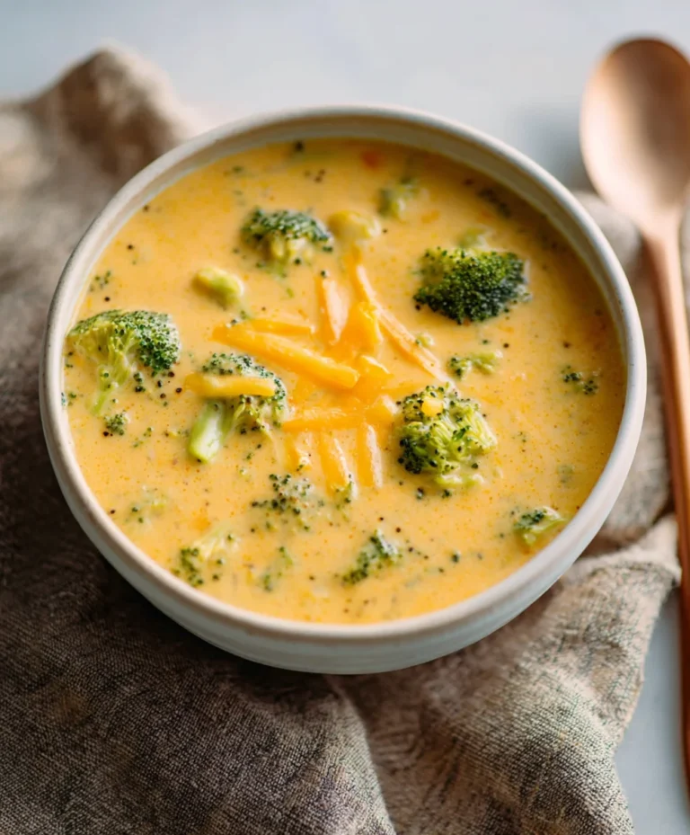 Creamy Cheddar Broccoli Soup Recipe – Easy & Delicious