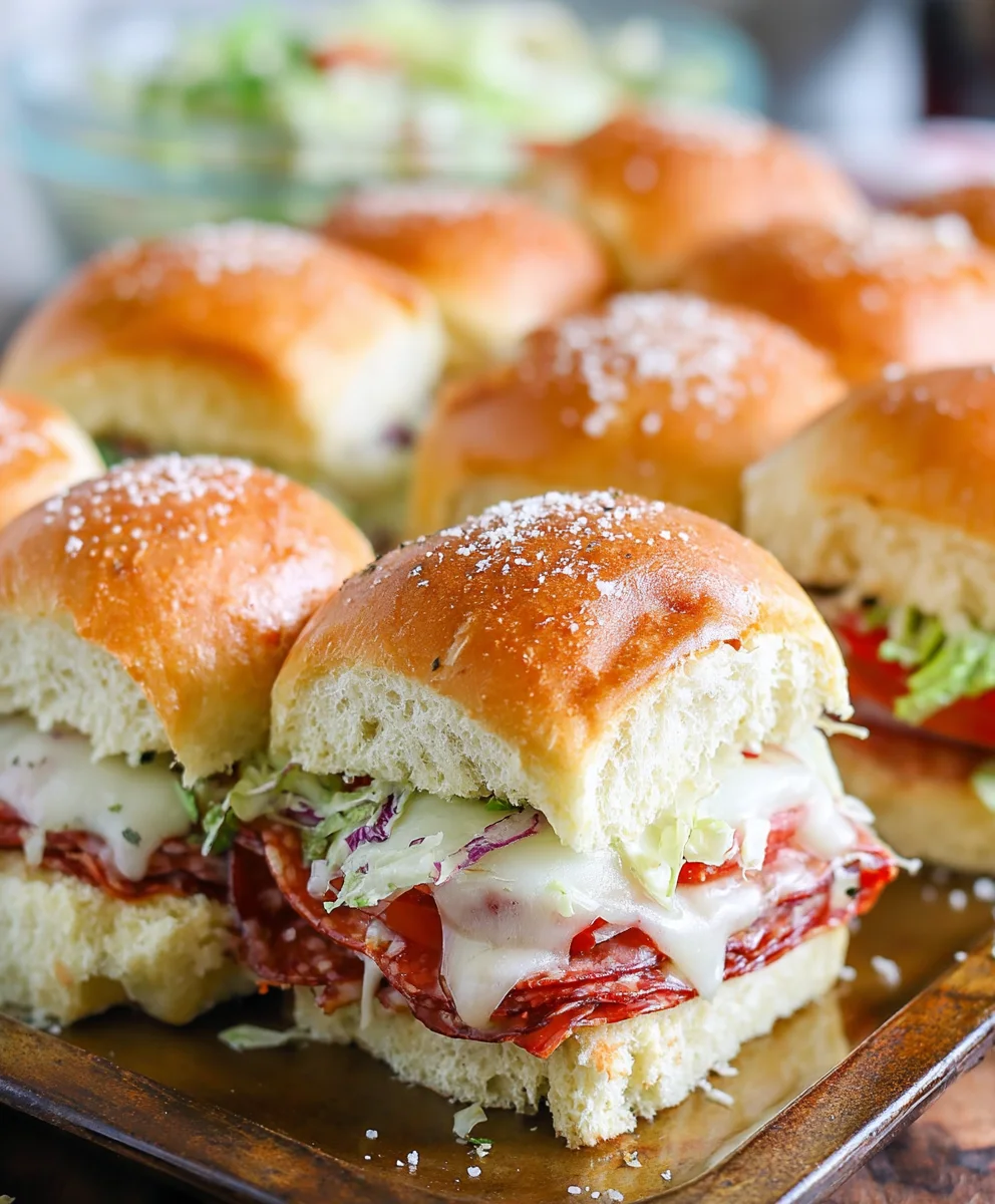 Beef Italian Grinder Sliders- Quick & Flavorful Bites