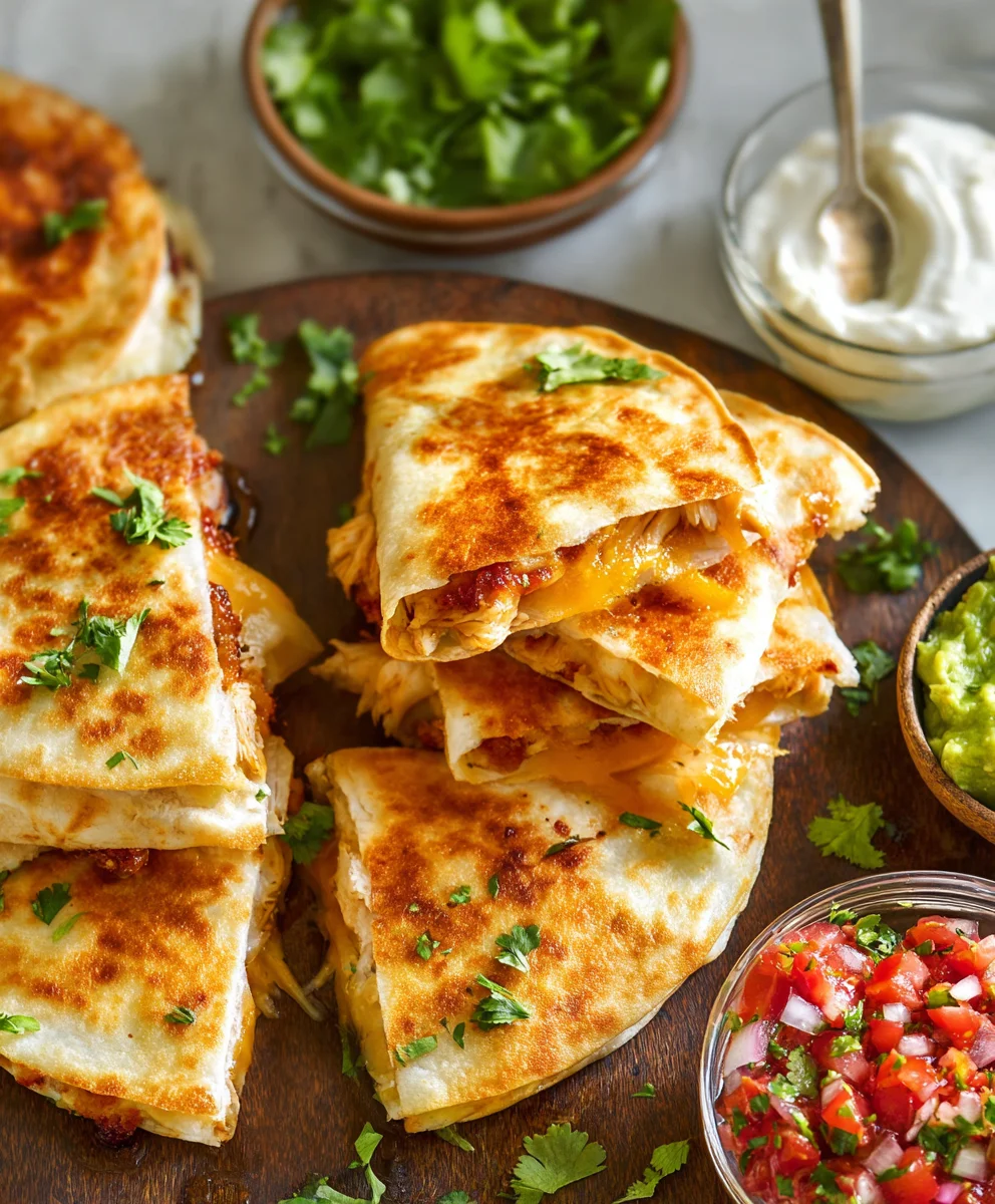 Easy Mini Chicken Quesadillas- Quick & Cheesy Recipe