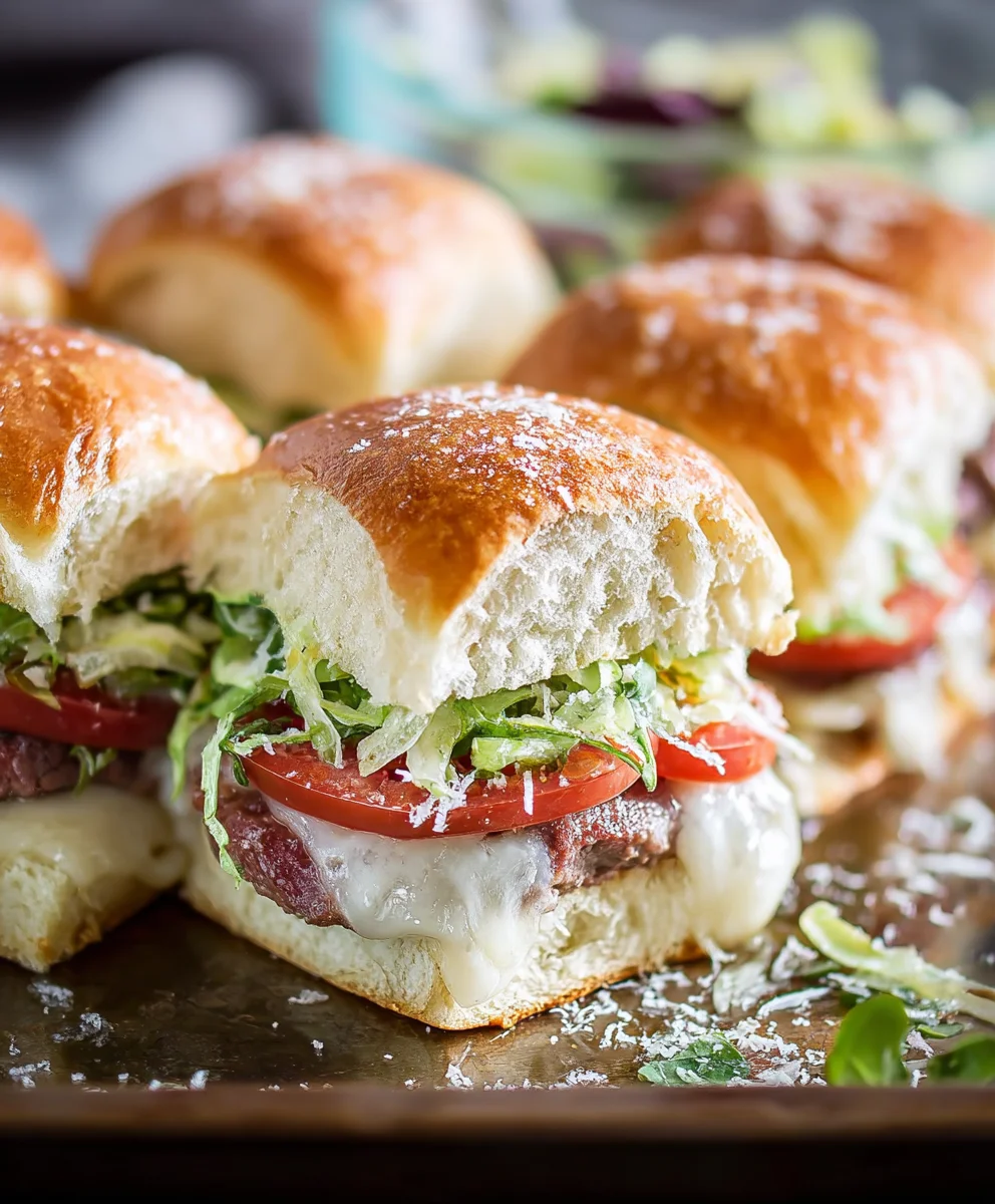 Beef Italian Grinder Sliders- Quick & Flavorful Bites