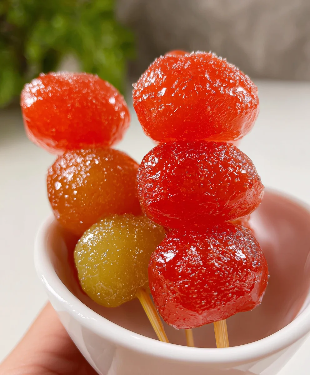 Easy Tanghulu Recipe-Sweet Candied Fruit Fun