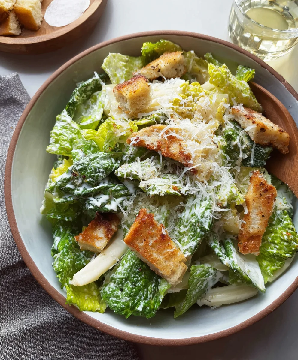 Easy Vegetarian Caesar Salad Recipe-Quick & Delicious