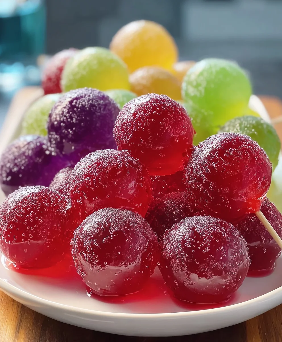 Frozen Candy Grapes Jell-O Easy Recipe