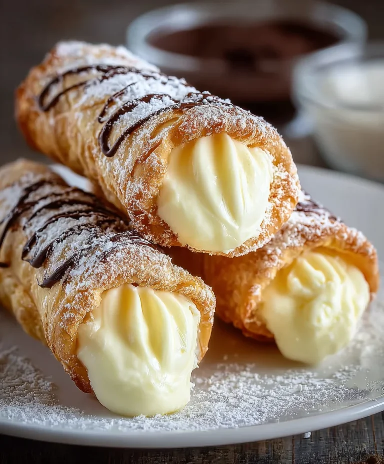 Easy Italian Cream Stuffed Cannoncini Recipe