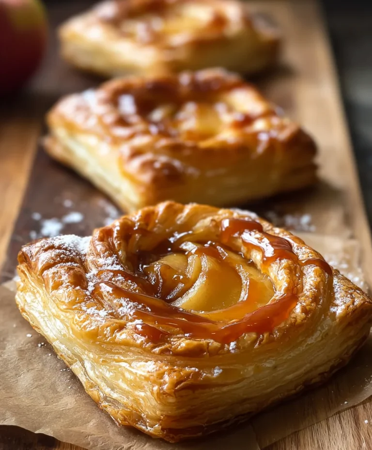 Caramel Apple Puff Pastry Bites-Easy Dessert