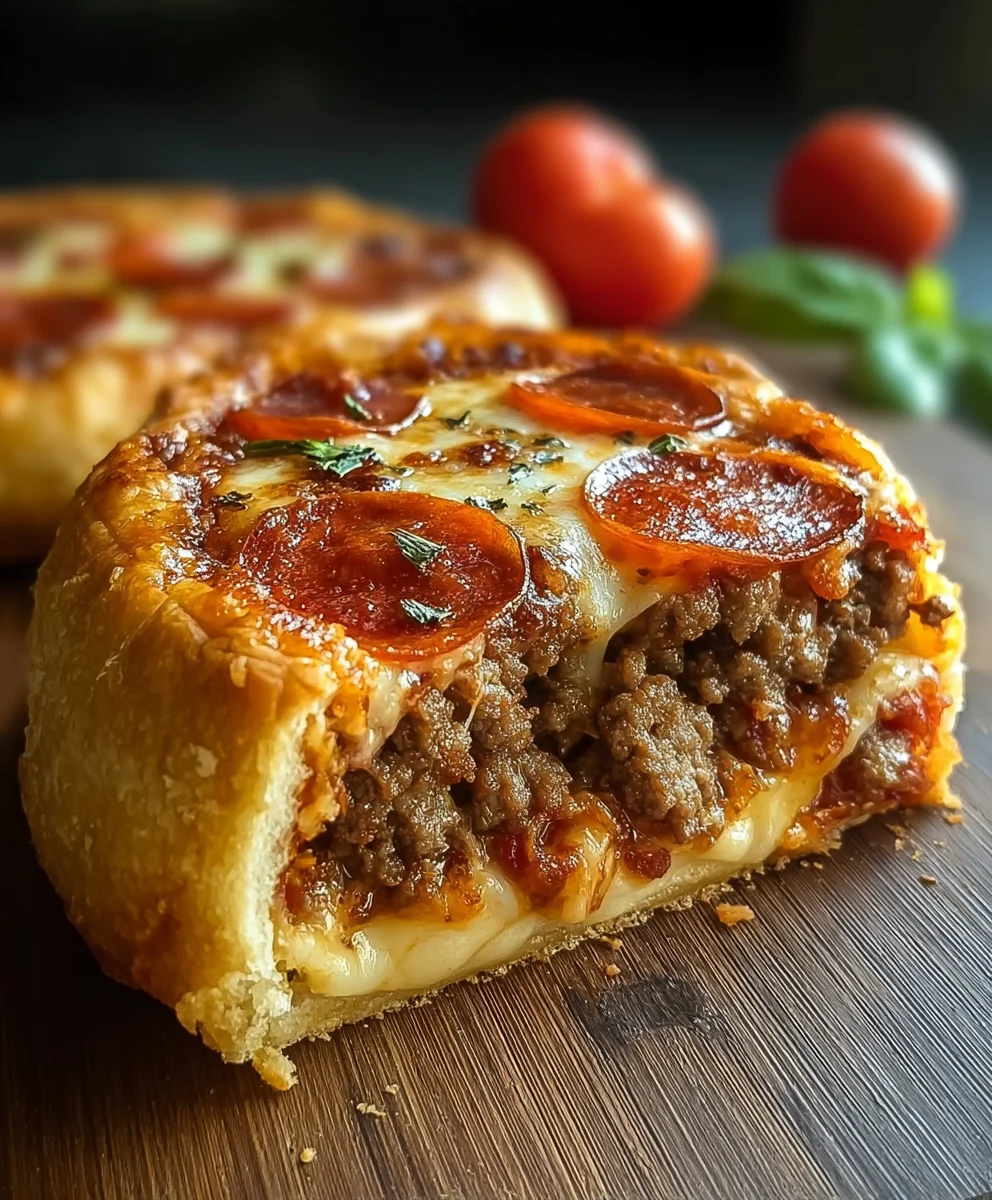 Pizza Burger Pie-Ultimate Beef Flavor Sensation