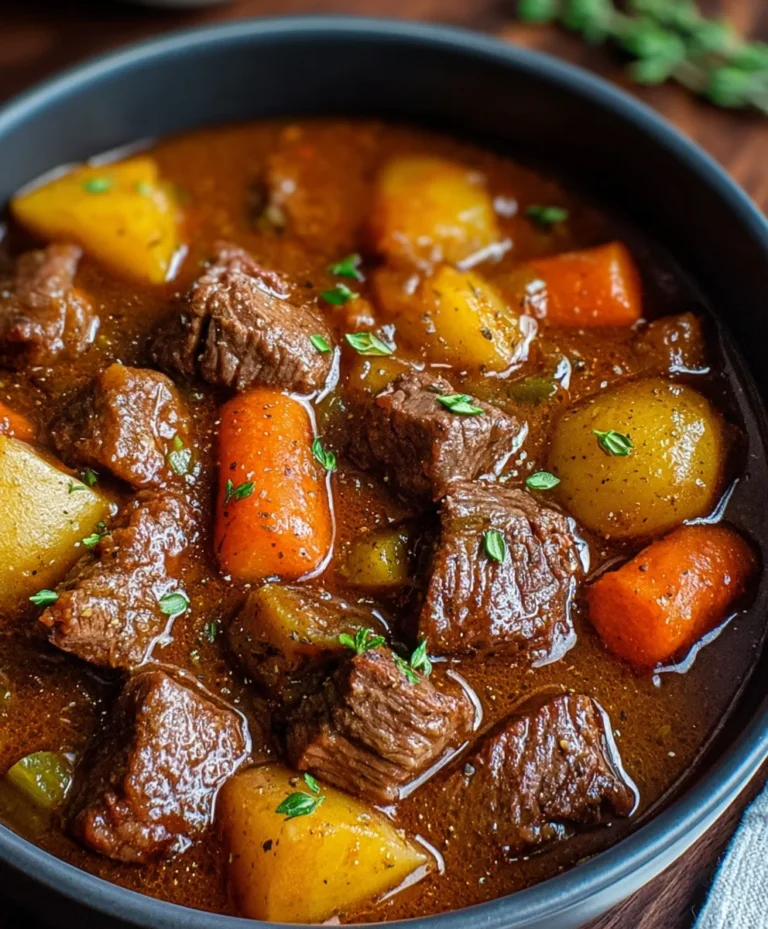 Hearty Homemade Beef Stew- Easy Comfort Food Recipe