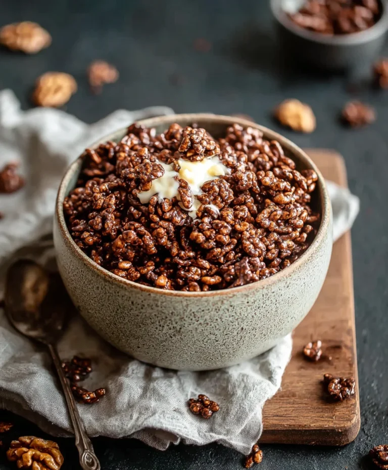 Healthy Crispy Chocolate Puffed Rice Cereal