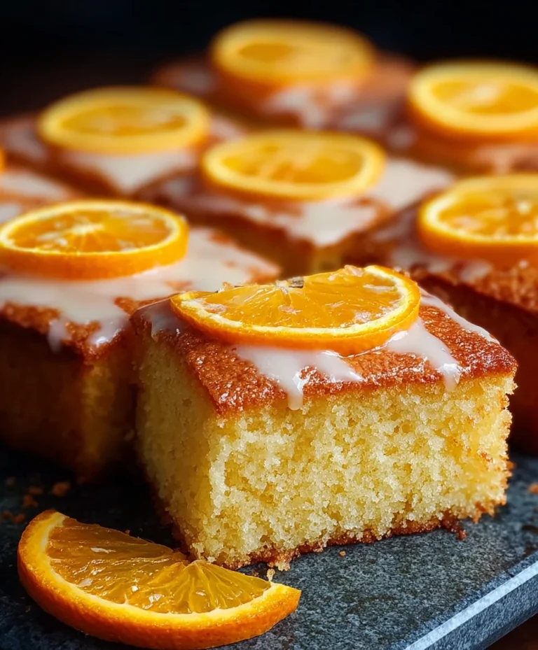 Easy Orange Drizzle Traybake Cake Recipe-Simple & Delicious