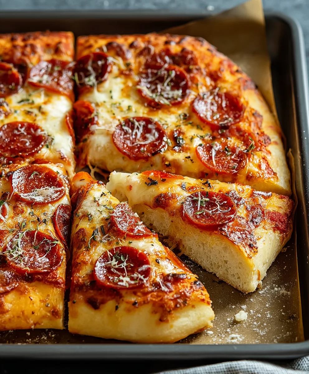 Sheet Pan Pizza Quick Homemade Dough Recipe