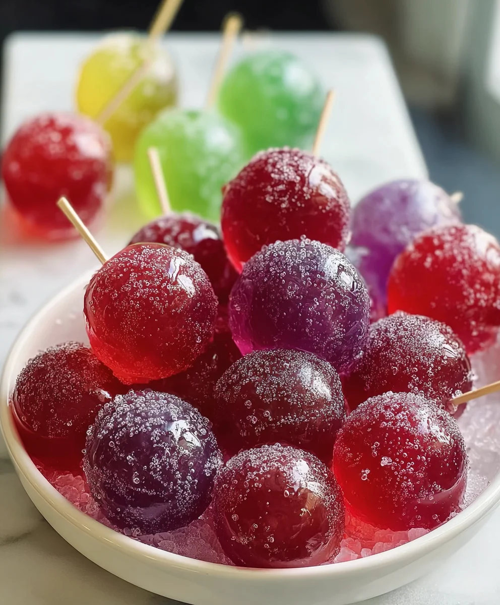 Frozen Candy Grapes Jell-O Easy Recipe