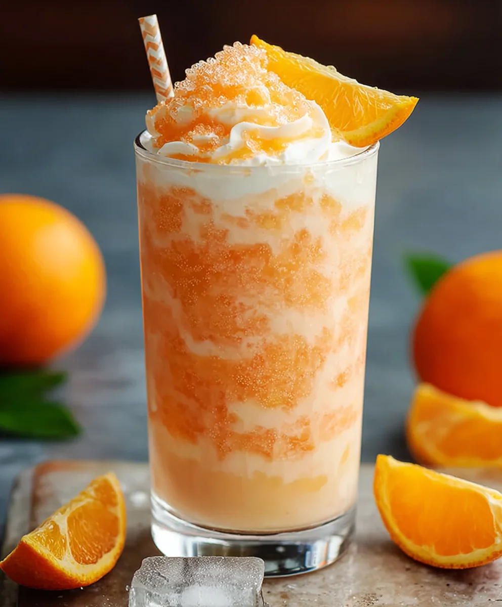 Creamsicle Dirty Soda-Sweet Creamy Orange Drink