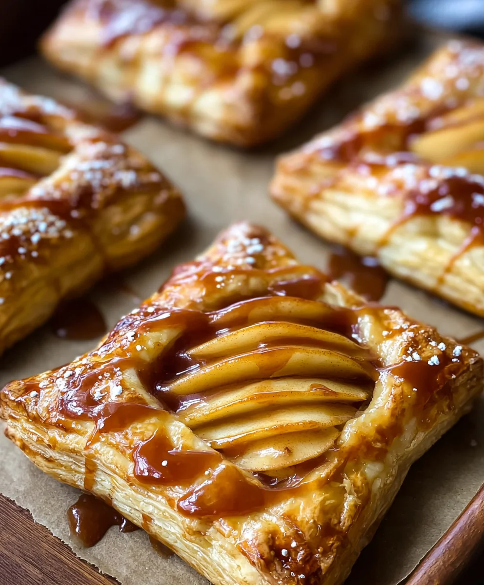 Caramel Apple Puff Pastry Bites-Easy Dessert