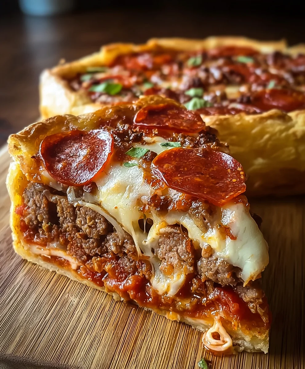 Pizza Burger Pie-Ultimate Beef Flavor Sensation