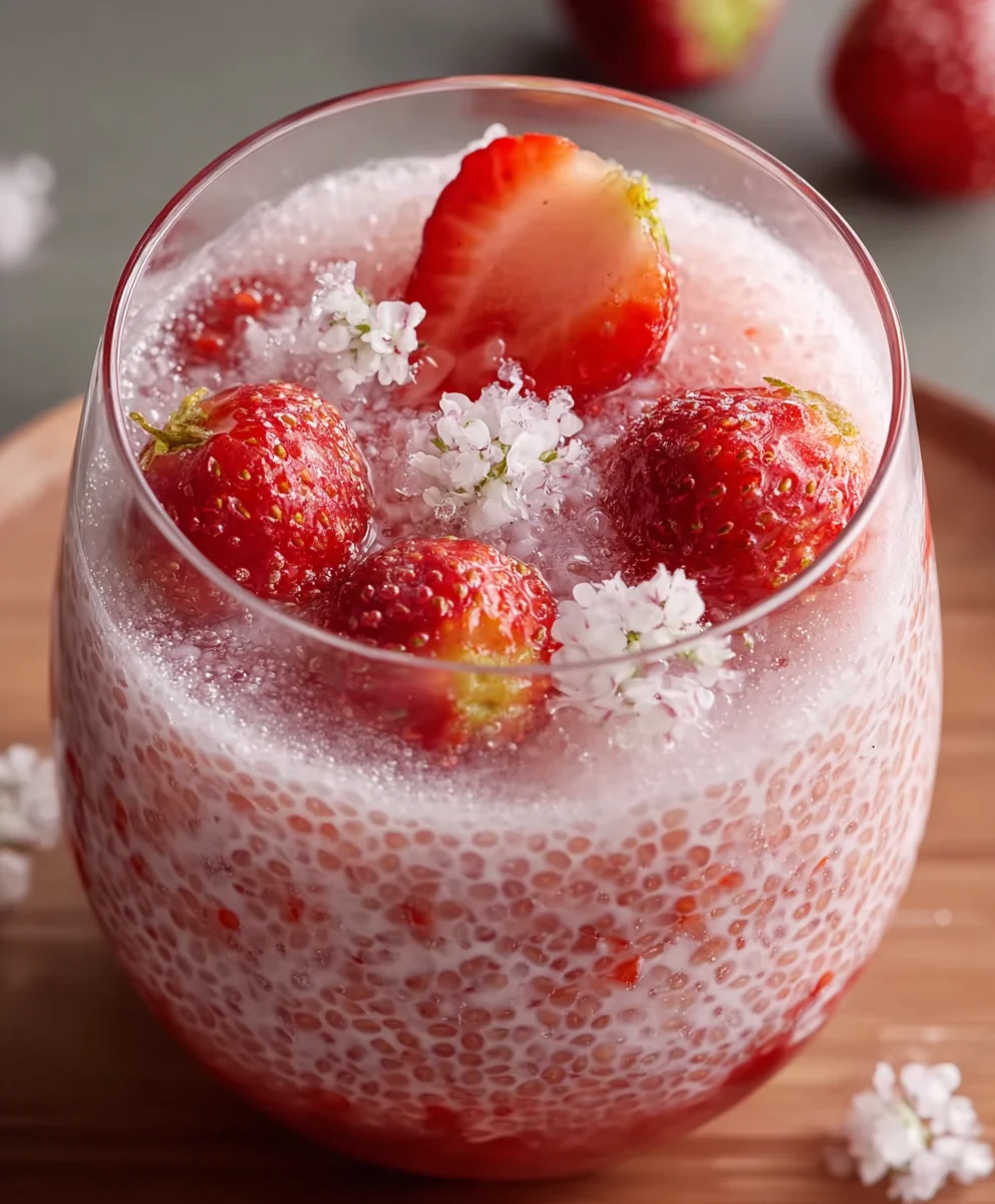 Easy Strawberry Sago Pudding Recipe