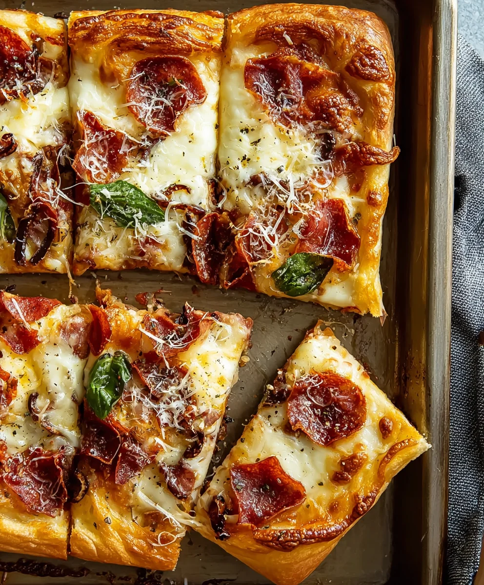 Sheet Pan Pizza Quick Homemade Dough Recipe