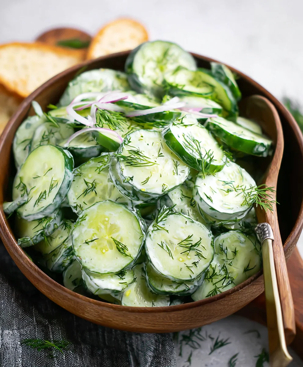 Fresh Cucumber Dill Salad - Easy & Delicious Recipe