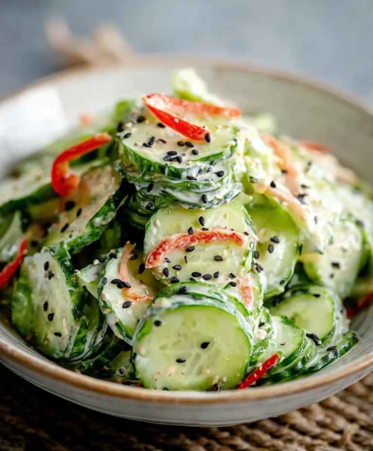 Easy California Roll Cucumber Salad-Fresh & Quick