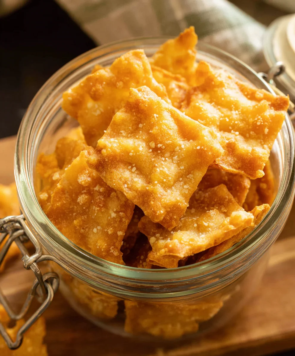 Sourdough Cheddar Crackers- Crispy Homemade Flavor