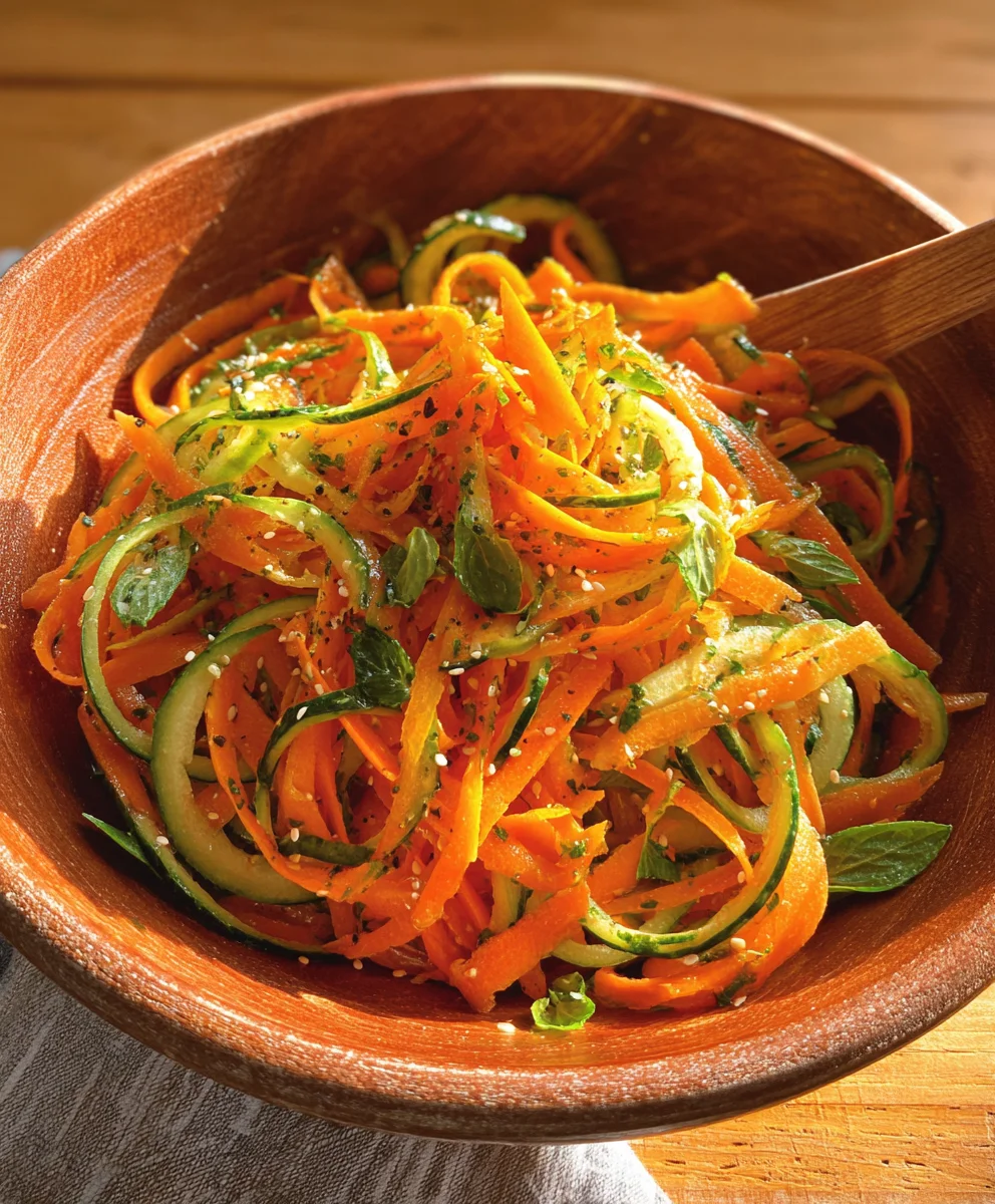 Cucumber Carrot Salad - Fresh & Easy Recipe