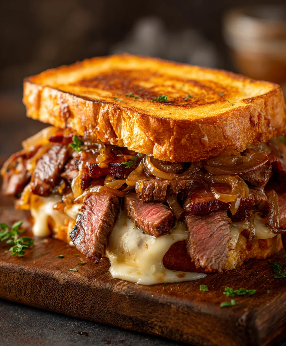 Best Beef Beef Bacon Sandwich Caramelized Onions Recipe