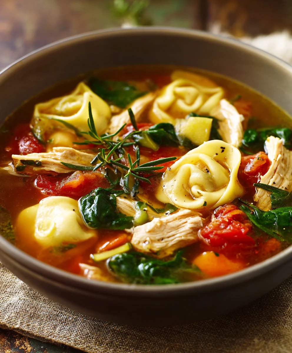 Easy Chicken Tortellini Soup Recipe - Quick Comfort Food