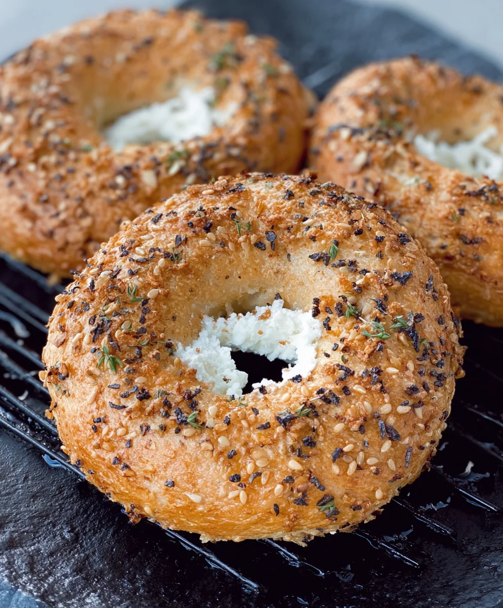 Protein Bagels with Cottage Cheese - Healthy Recipe