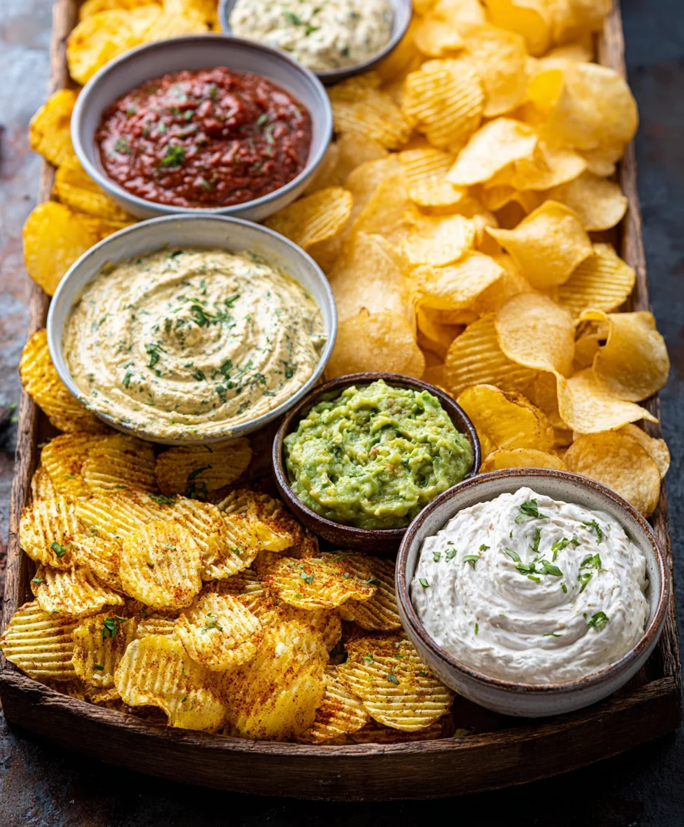 Ultimate Chips and Dip Platter - Easy Party Appetizer