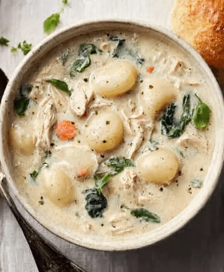 Copycat Olive Garden Chicken Gnocchi Soup Recipe