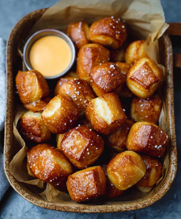 Easy Homemade Soft Pretzel Bites Recipe