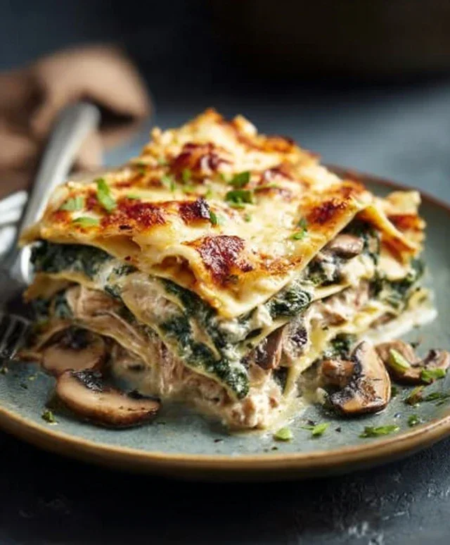 Mushroom And Spinach Lasagna Recipe