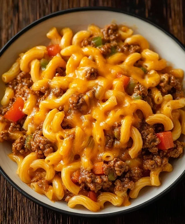 Cheesy Beef Taco Pasta