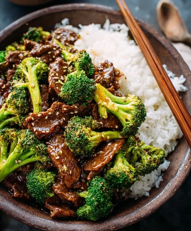 Chinese Beef and Broccoli (牛肉炒西兰花)