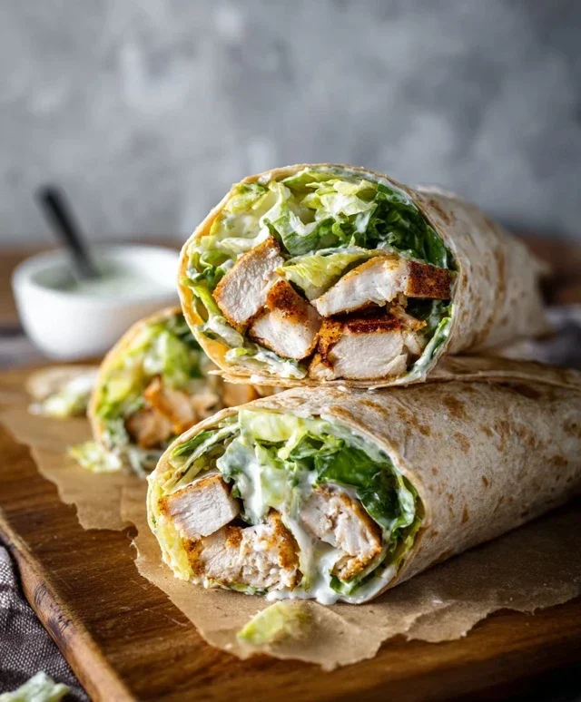 Chicken Caesar Wraps