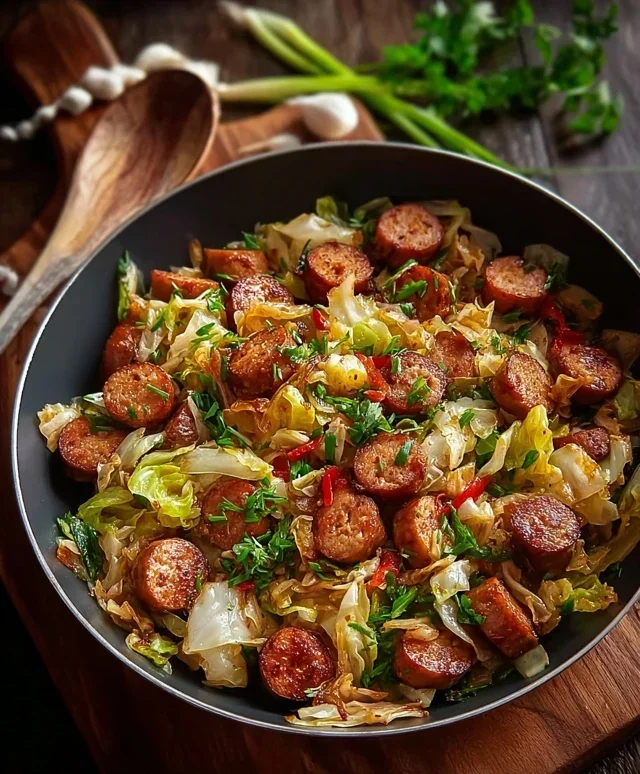 Easy Sausage and Cabbage Stir Fry