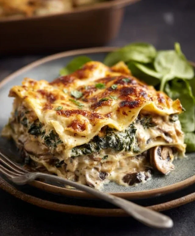 Mushroom And Spinach Lasagna Recipe