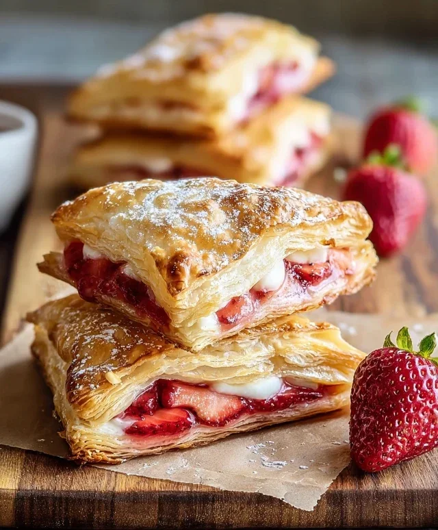 Strawberry Flaky Puffs