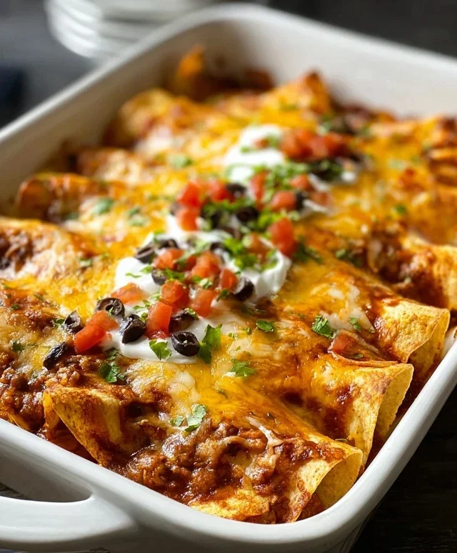 Tortilla Chip Enchiladas