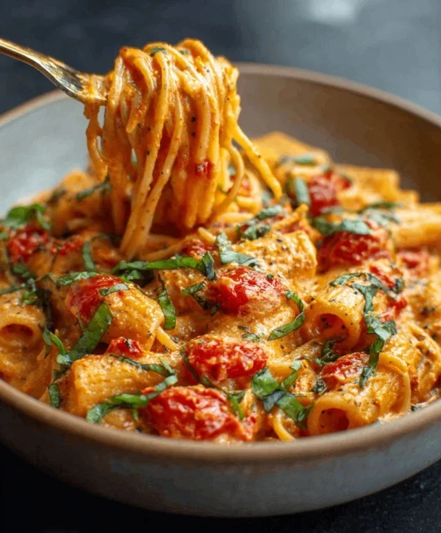 Creamy Tomato Garlic Pasta