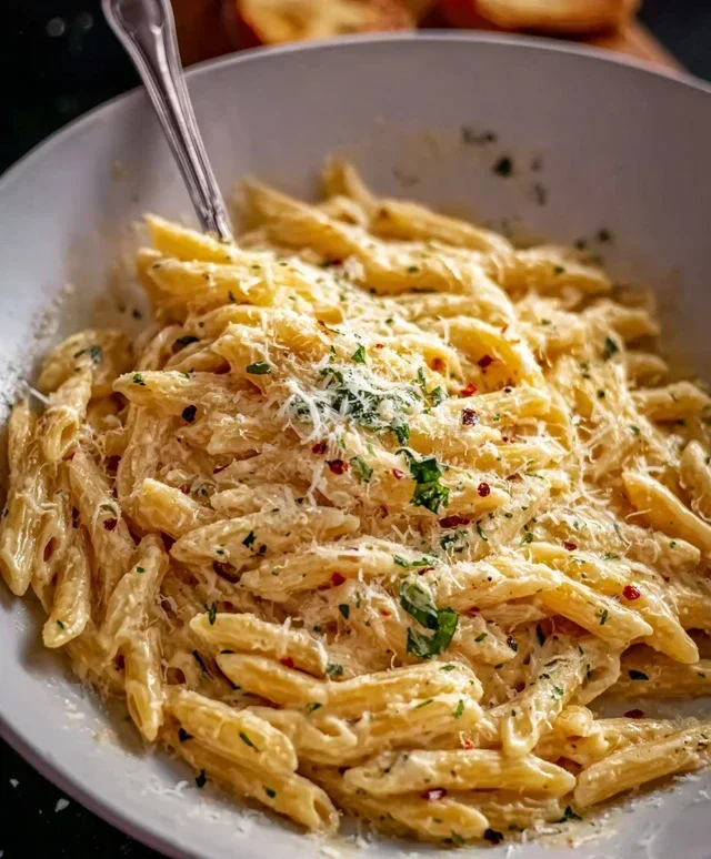 One Pot Creamy Garlic Pasta (Just 20 Minutes!)